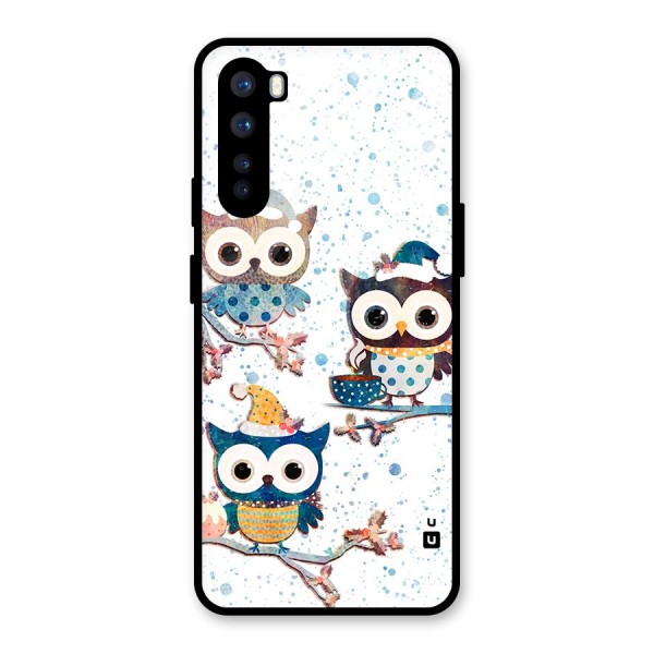 Winter Owls Glass Back Case for OnePlus Nord