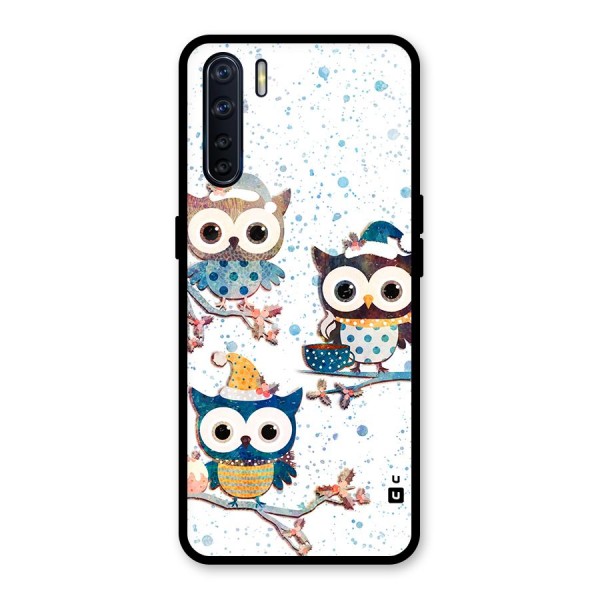 Winter Owls Glass Back Case for Oppo F15