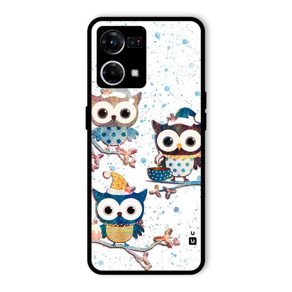 Winter Owls Glass Back Case for Oppo F21s Pro 4G