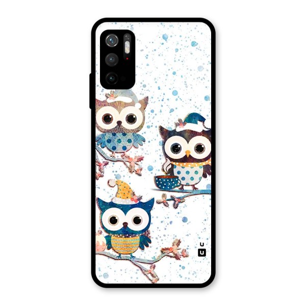 Winter Owls Glass Back Case for Poco M3 Pro 5G