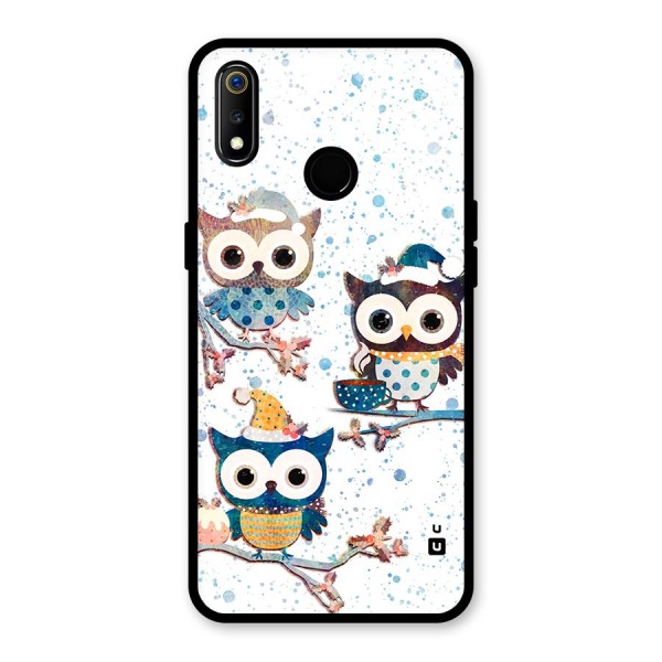 Winter Owls Glass Back Case for Realme 3