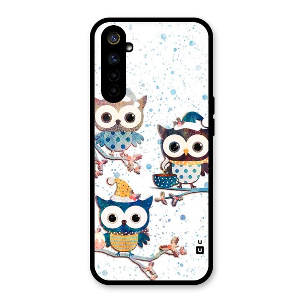 Winter Owls Glass Back Case for Realme 6i