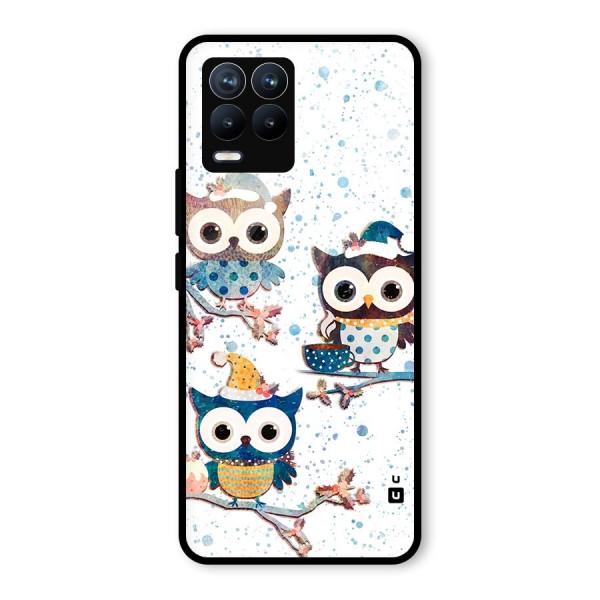 Winter Owls Glass Back Case for Realme 8 Pro