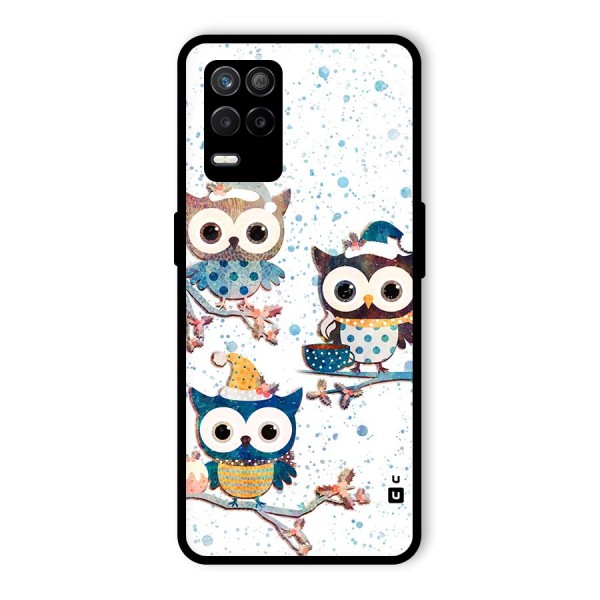 Winter Owls Glass Back Case for Realme 8s 5G