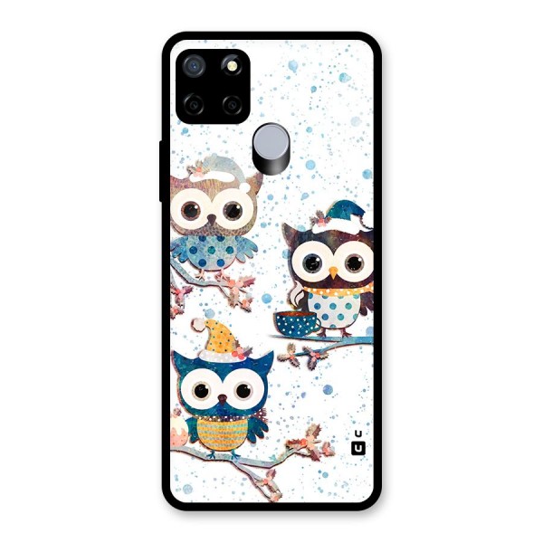 Winter Owls Glass Back Case for Realme C12