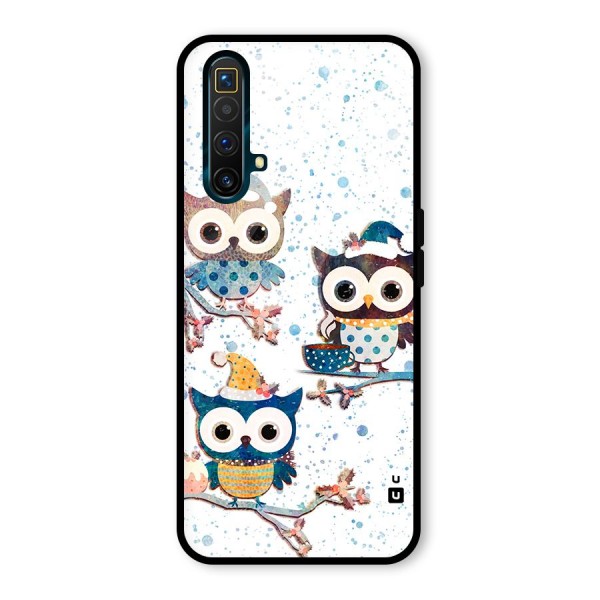 Winter Owls Glass Back Case for Realme X3 SuperZoom