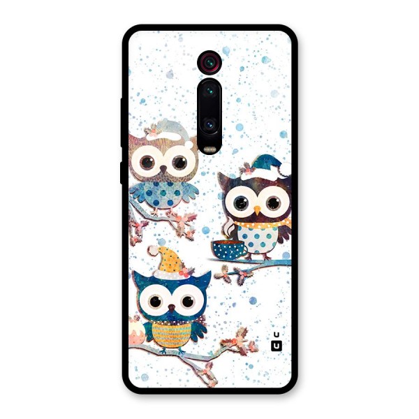 Winter Owls Glass Back Case for Redmi K20