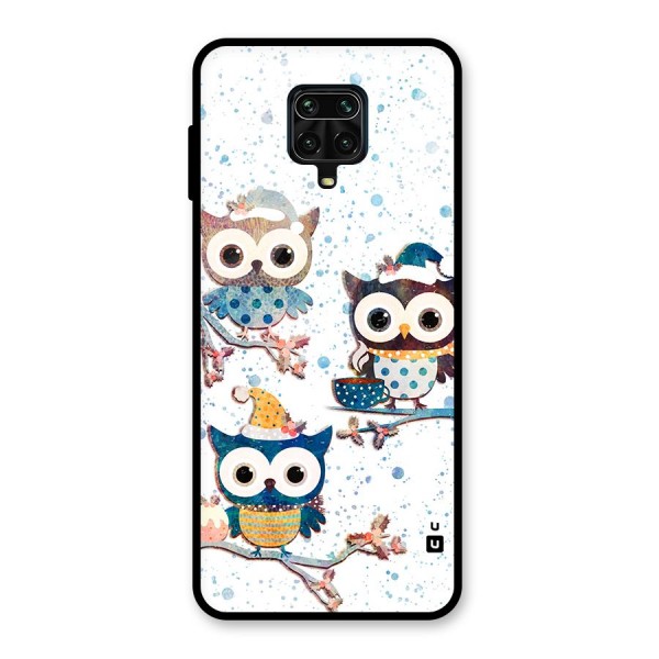 Winter Owls Glass Back Case for Redmi Note 10 Lite