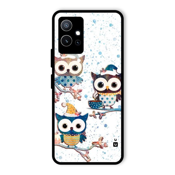 Winter Owls Glass Back Case for Vivo T1 5G