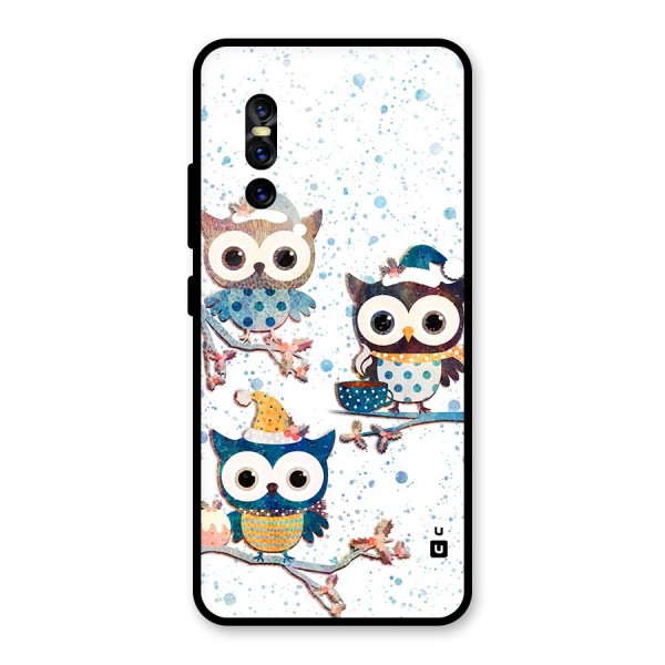 Winter Owls Glass Back Case for Vivo V15 Pro