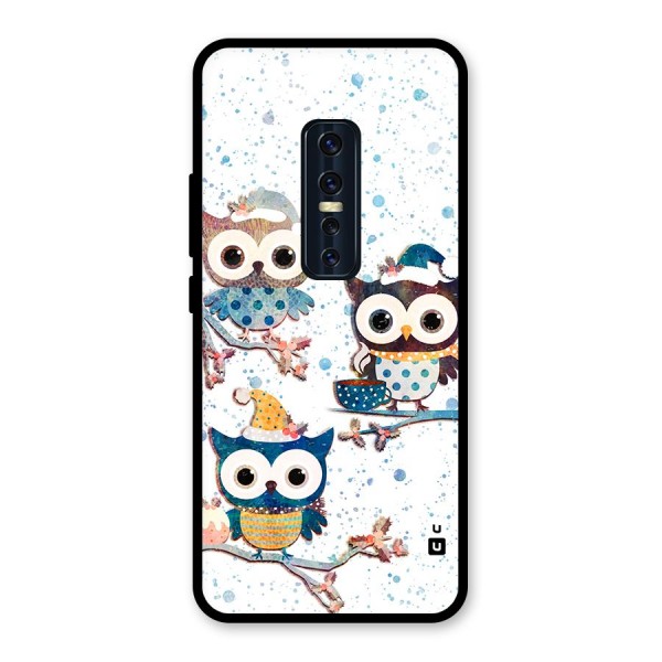 Winter Owls Glass Back Case for Vivo V17 Pro