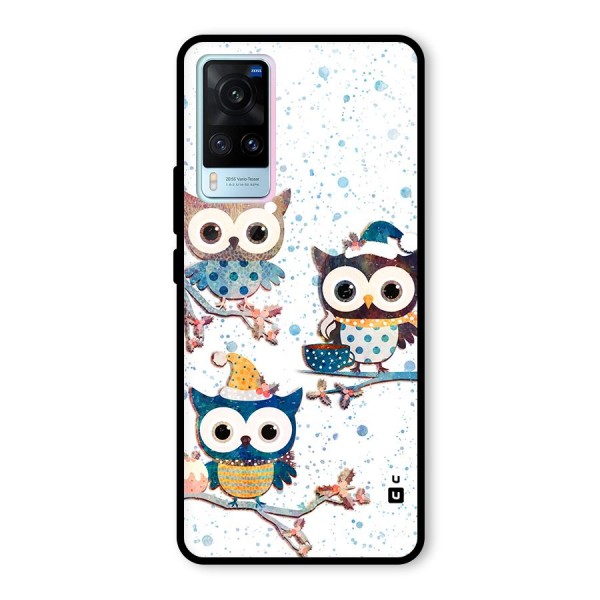 Winter Owls Glass Back Case for Vivo X60