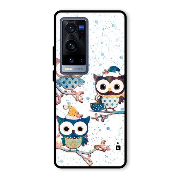 Winter Owls Glass Back Case for Vivo X60 Pro Plus