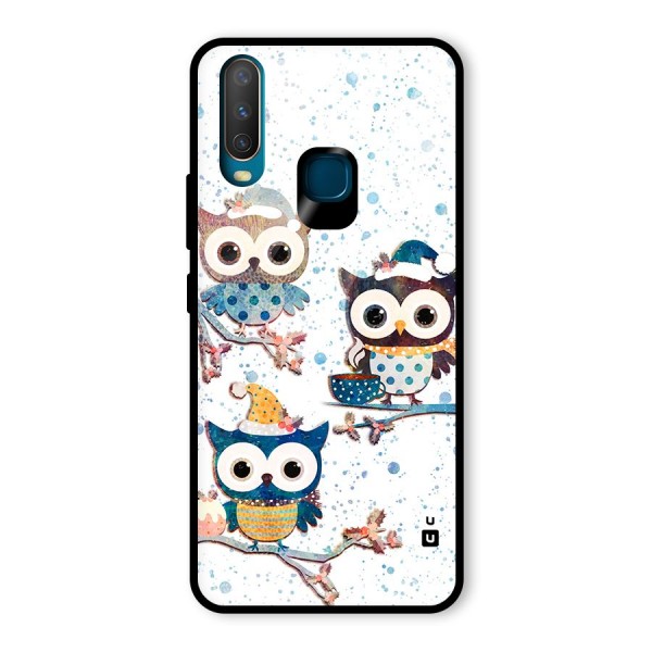 Winter Owls Glass Back Case for Vivo Y12