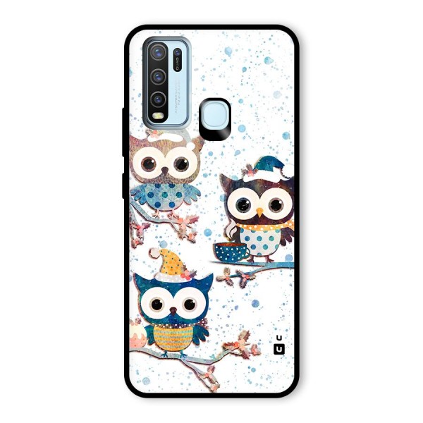 Winter Owls Glass Back Case for Vivo Y50