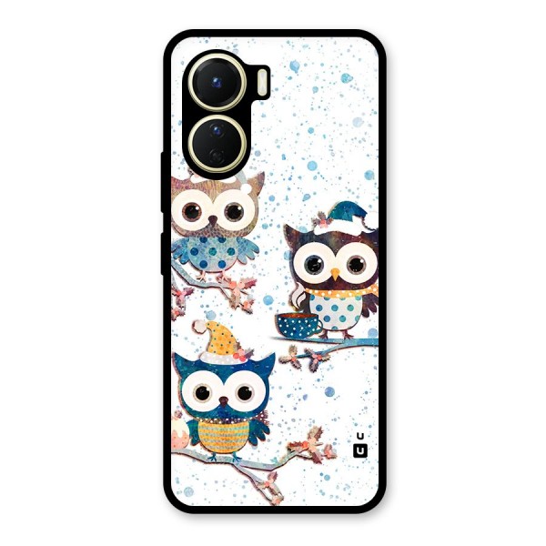 Winter Owls Glass Back Case for Vivo Y56