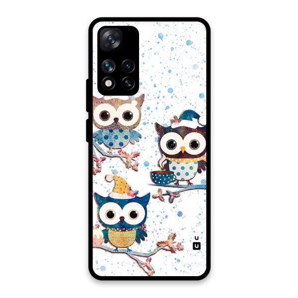 Winter Owls Glass Back Case for Xiaomi 11i 5G