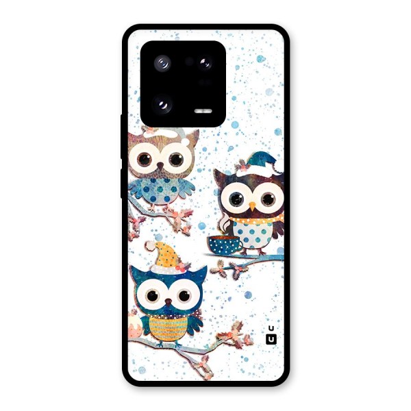 Winter Owls Glass Back Case for Xiaomi 13 Pro