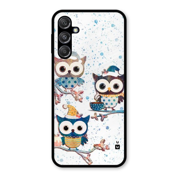 Winter Owls Metal Back Case for Galaxy M34 5G