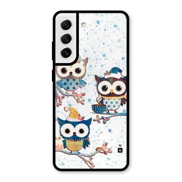 Winter Owls Metal Back Case for Galaxy S21 FE 5G