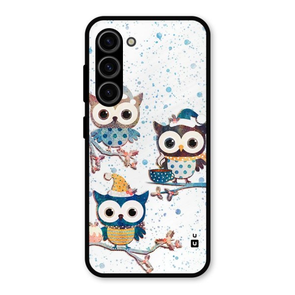 Winter Owls Metal Back Case for Galaxy S23