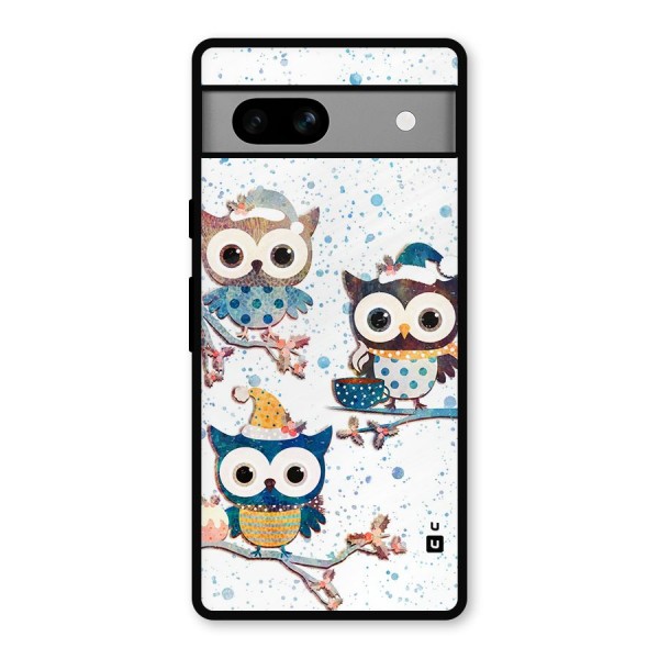 Winter Owls Metal Back Case for Google Pixel 7a