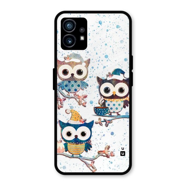 Winter Owls Metal Back Case for Nothing Phone 1