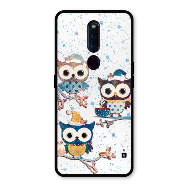 Winter Owls Metal Back Case for Oppo F11 Pro