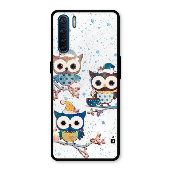 Winter Owls Metal Back Case for Oppo F15