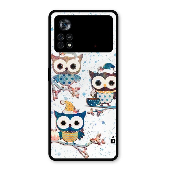 Winter Owls Metal Back Case for Poco X4 Pro 5G