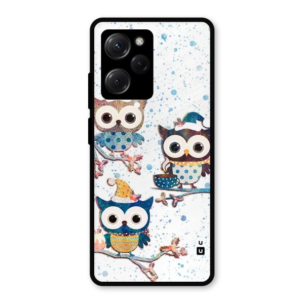 Winter Owls Metal Back Case for Poco X5 Pro