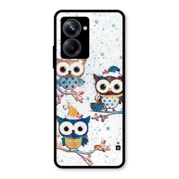 Winter Owls Metal Back Case for Realme 10 Pro