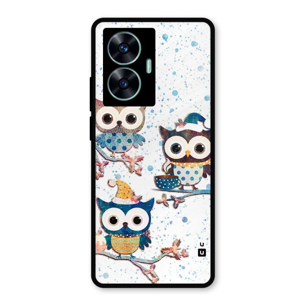 Winter Owls Metal Back Case for Realme C55