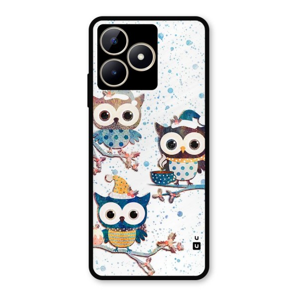 Winter Owls Metal Back Case for Realme Narzo N53