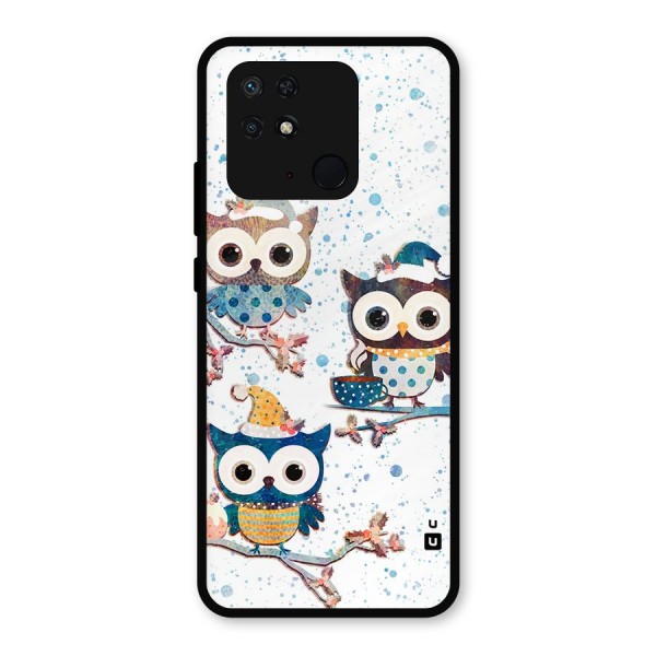 Winter Owls Metal Back Case for Redmi 10