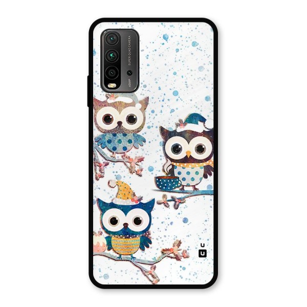 Winter Owls Metal Back Case for Redmi 9 Power