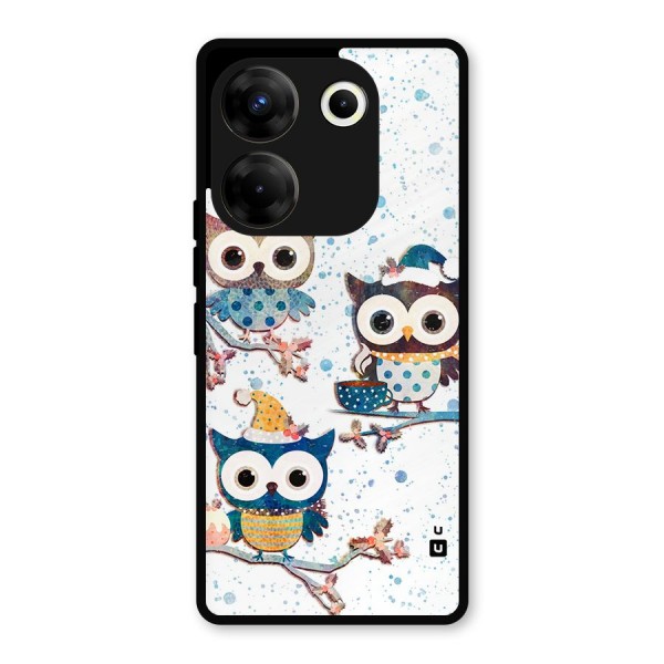 Winter Owls Metal Back Case for Tecno Camon 20