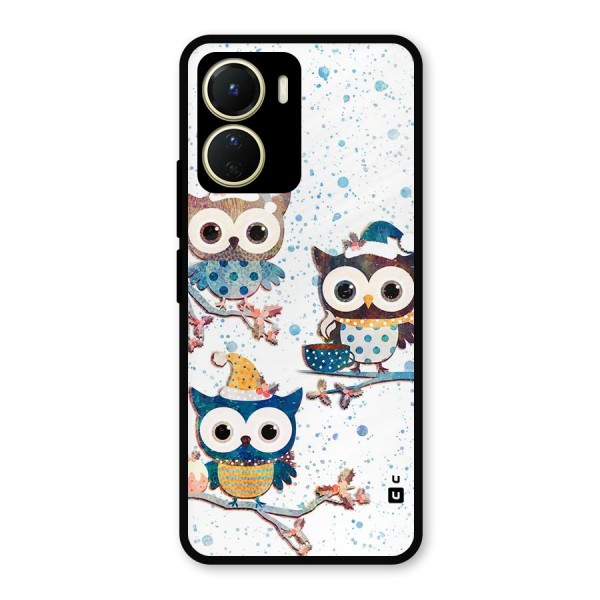 Winter Owls Metal Back Case for Vivo Y16