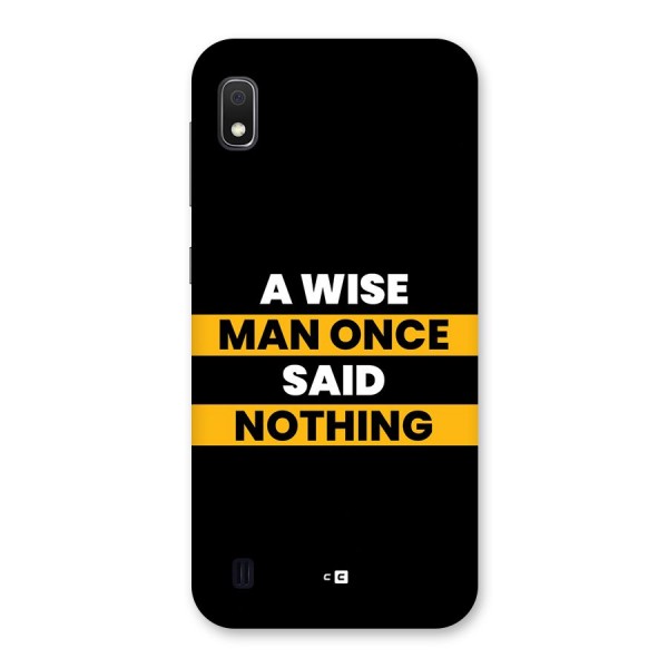 Wise Man Back Case for Galaxy A10