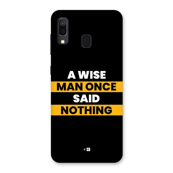 Wise Man Back Case for Galaxy A20