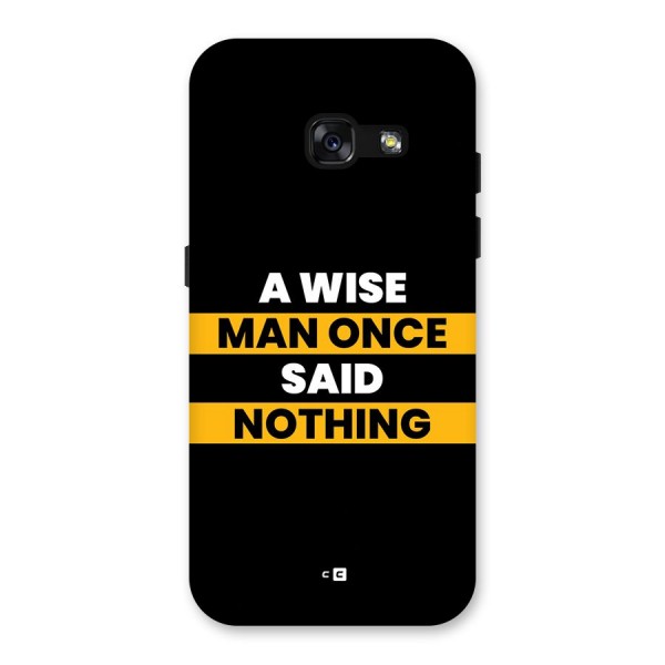 Wise Man Back Case for Galaxy A3 (2017)