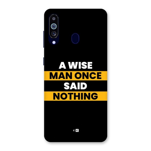 Wise Man Back Case for Galaxy A60