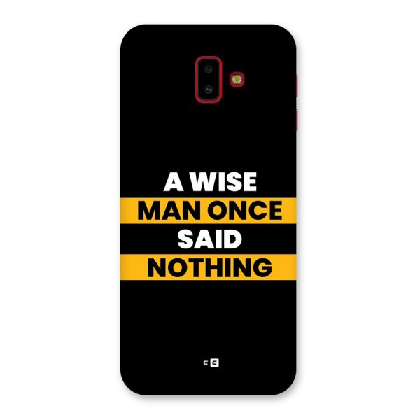 Wise Man Back Case for Galaxy J6 Plus