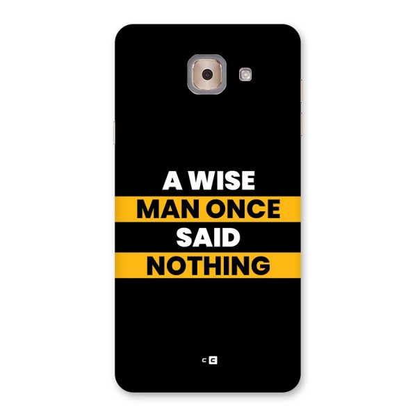 Wise Man Back Case for Galaxy J7 Max