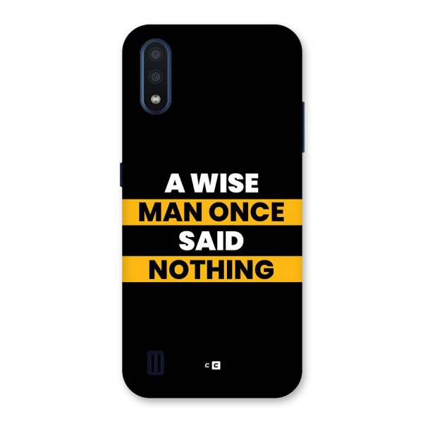 Wise Man Back Case for Galaxy M01