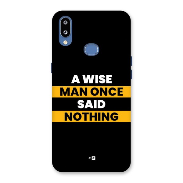 Wise Man Back Case for Galaxy M01s