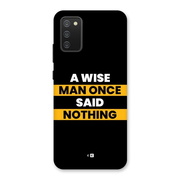 Wise Man Back Case for Galaxy M02s