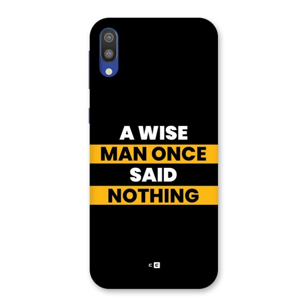 Wise Man Back Case for Galaxy M10