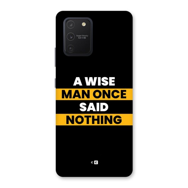 Wise Man Back Case for Galaxy S10 Lite