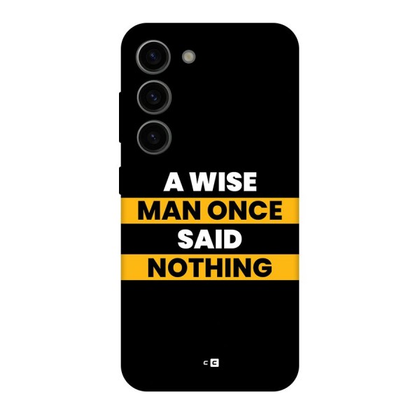 Wise Man Back Case for Galaxy S23